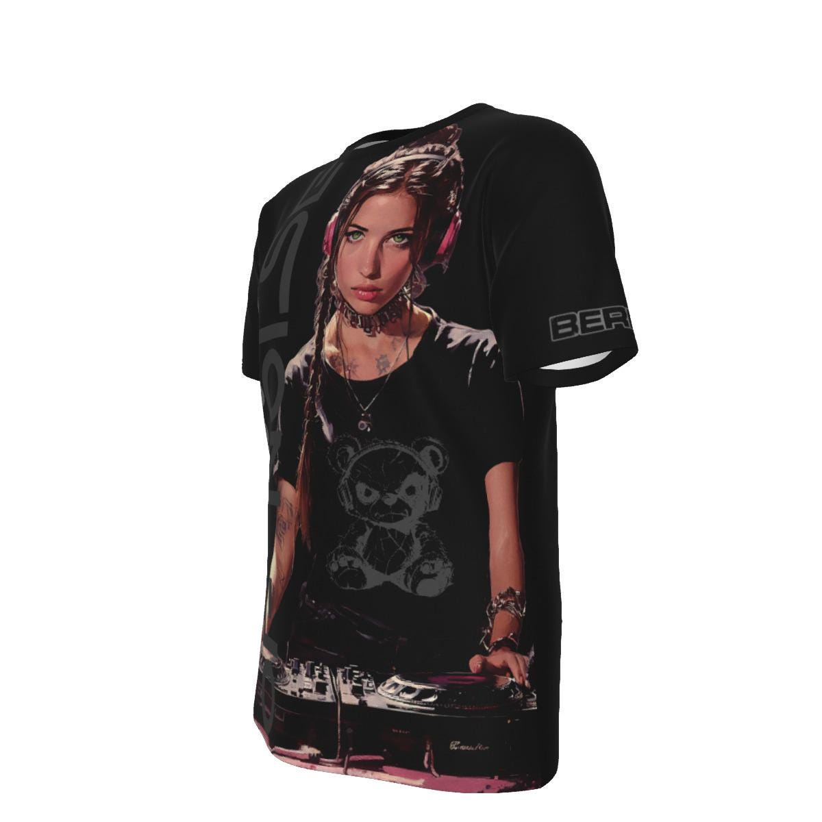 Electronic Music Unisex T-shirt - 100% Cotton - She DJ Top - Fashionable Tee - Music Enthusiast Gift