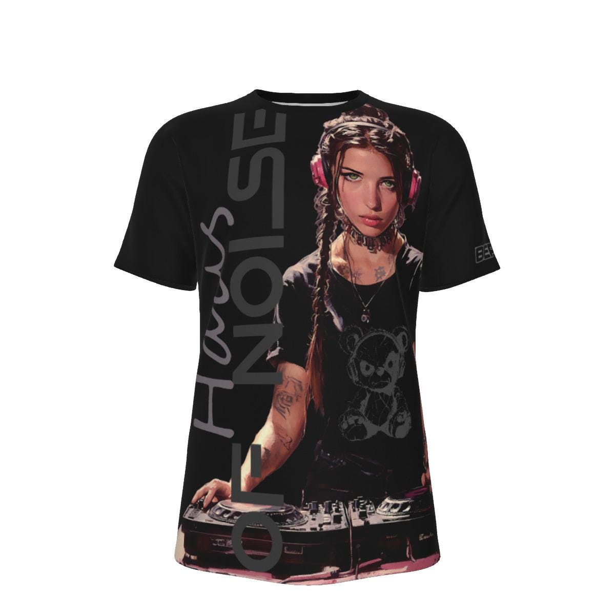 Electronic Music Unisex T-shirt - 100% Cotton - She DJ Top - Fashionable Tee - Music Enthusiast Gift