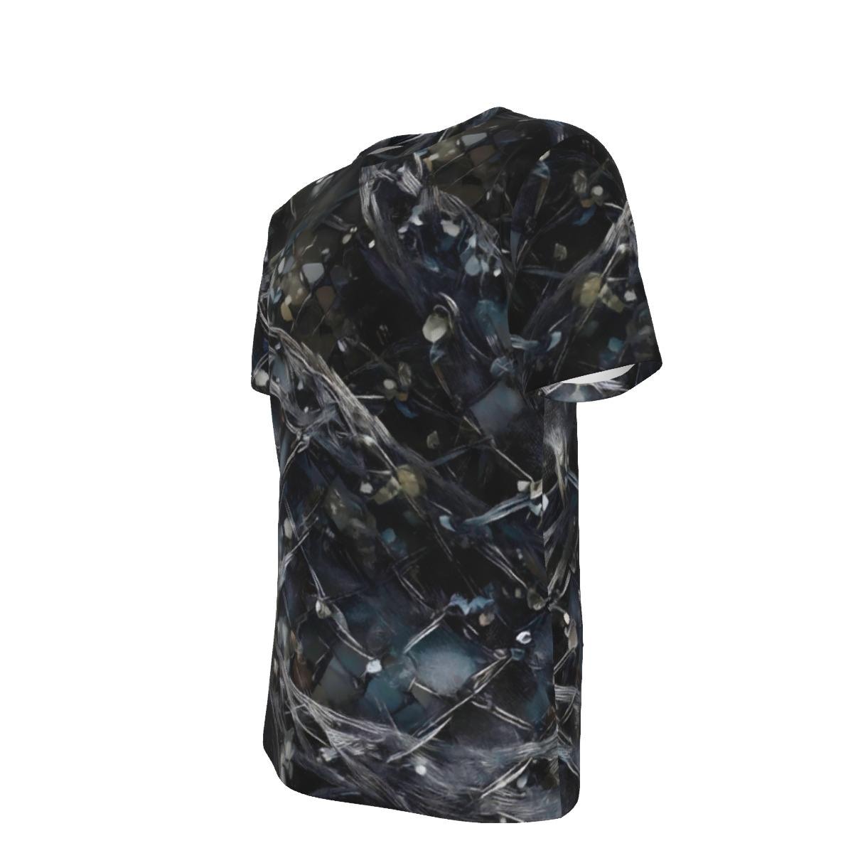 Cyber floral Festival T-shirt, Cyberpunk Rave Wear, Unisex Cotton Tee, Chaos Design Shirt, Next Gen Hoodie Style