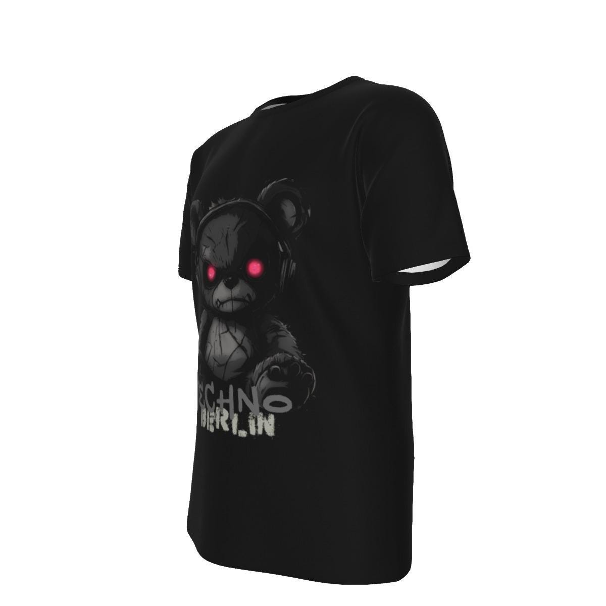 Techno Bear T-Shirt - Hard Techno Shirt - Berlin Underground Clubbing Tee - Dark Apparel - Unisex Cotton Top