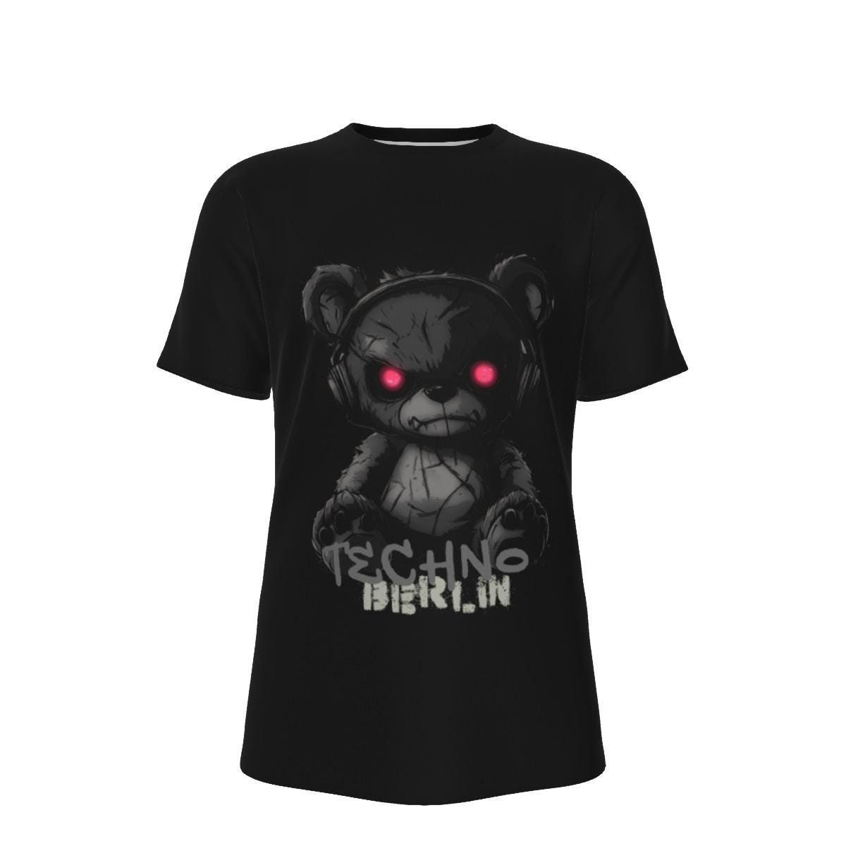 Techno Bear T-Shirt - Hard Techno Shirt - Berlin Underground Clubbing Tee - Dark Apparel - Unisex Cotton Top
