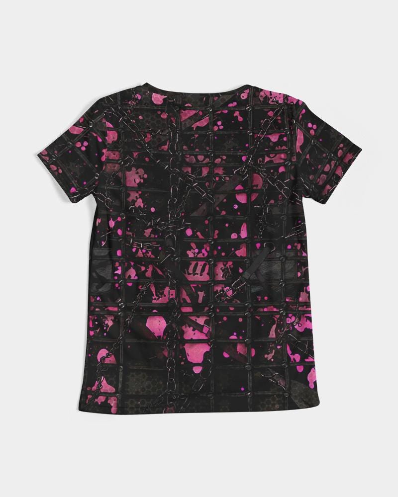 Women's Rave T-shirt, Ravekink , Cyberpunk Graphics Tee, Steampunk Style, Chaotic Design, Festival T-Shirt, Burning Man Outfit