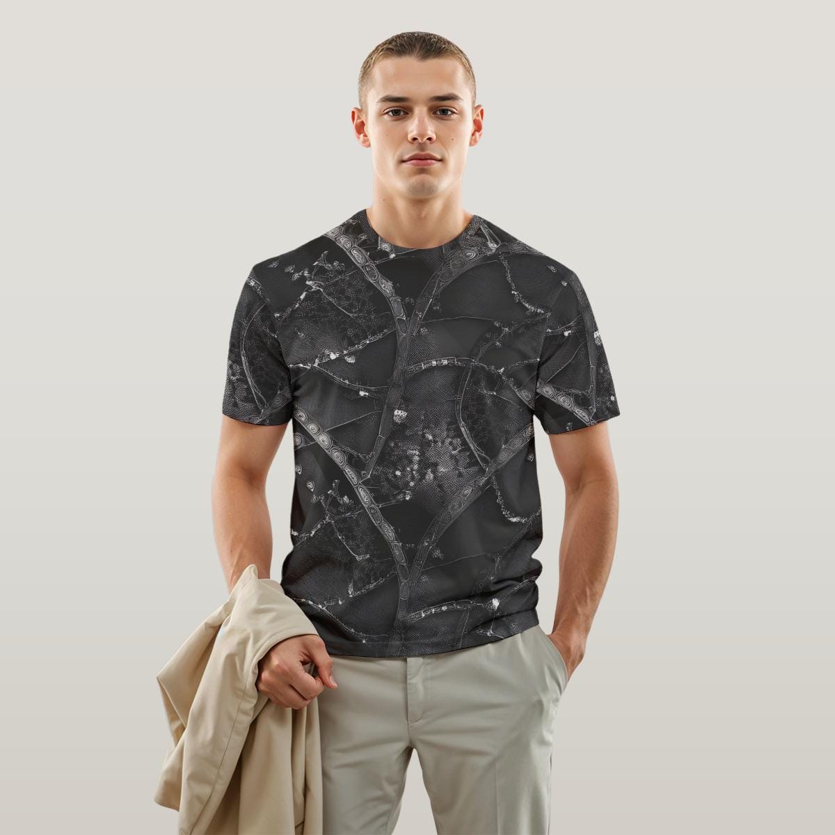 Dark Night Festival T-shirt, Cyberpunk Rave Wear, Unisex Cotton Tee, Chaos Design Shirt, Next Gen Hoodie Style