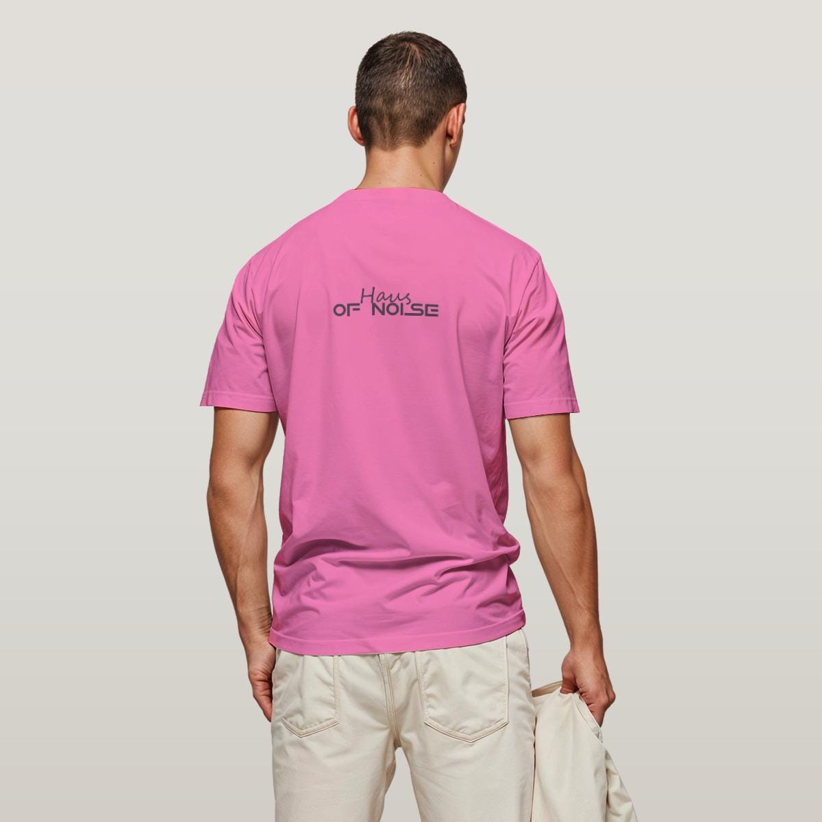 BEARGHAIN Berlin Techno T-Shirt, Unisex Cotton Clubwear, Rave Fashion, Underground Music Tee, Minimalist DJ Shirt - PINK