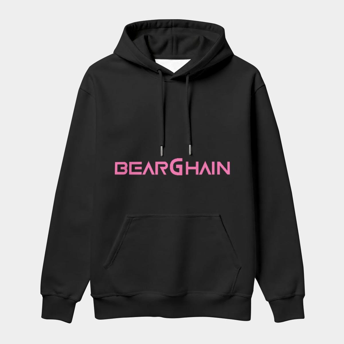 BEARGHAIN Unisex Hoodie, Berlin Techno Streetwear, Underground Rave Fashion, Minimalist Clubwear, DJ Apparel