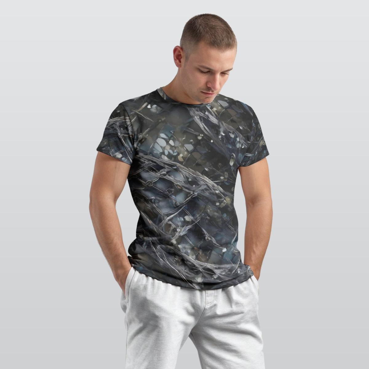 Cyber floral Festival T-shirt, Cyberpunk Rave Wear, Unisex Cotton Tee, Chaos Design Shirt, Next Gen Hoodie Style