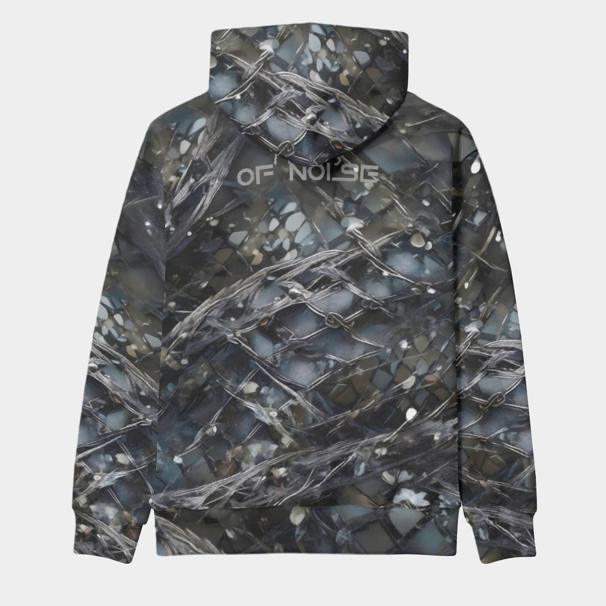 Unisex Pullover Hoodie, Cyberpunk Floral Rave Fashion, Psychedelic Festival Wear, Next Gen Hoodie, Chaos Inspired Design