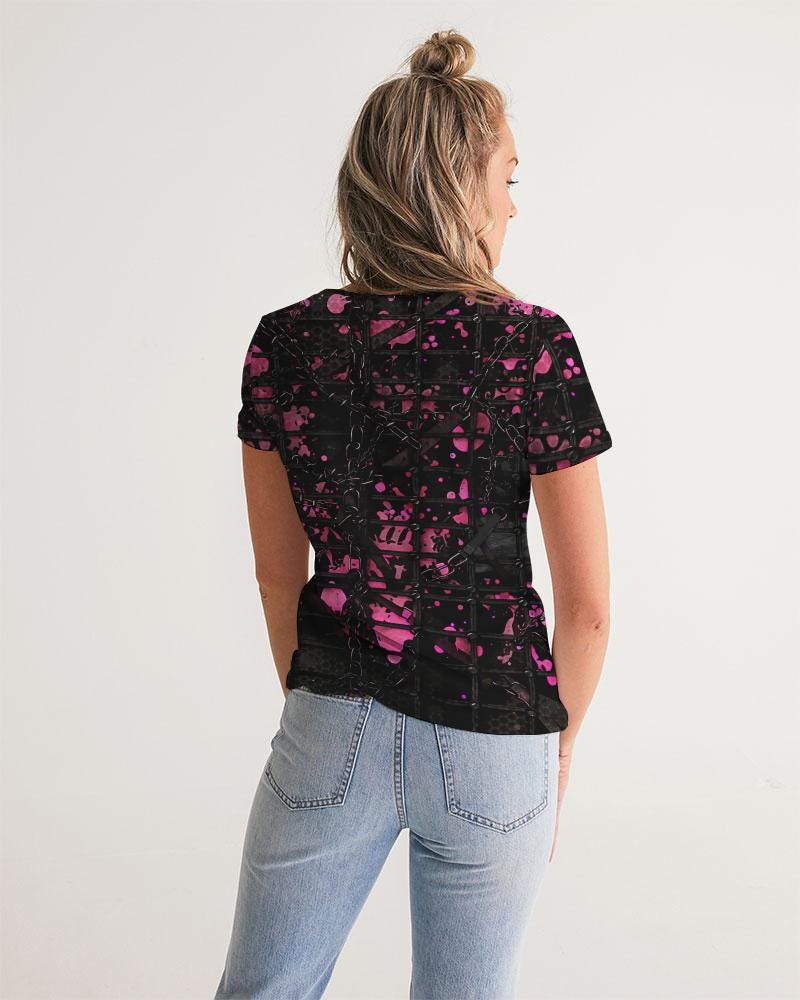 Women's Rave T-shirt, Ravekink , Cyberpunk Graphics Tee, Steampunk Style, Chaotic Design, Festival T-Shirt, Burning Man Outfit