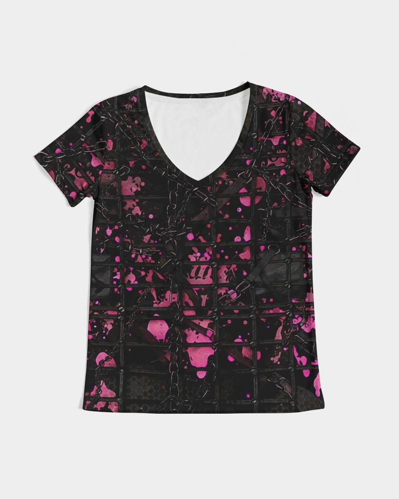 Women's Rave T-shirt, Ravekink , Cyberpunk Graphics Tee, Steampunk Style, Chaotic Design, Festival T-Shirt, Burning Man Outfit
