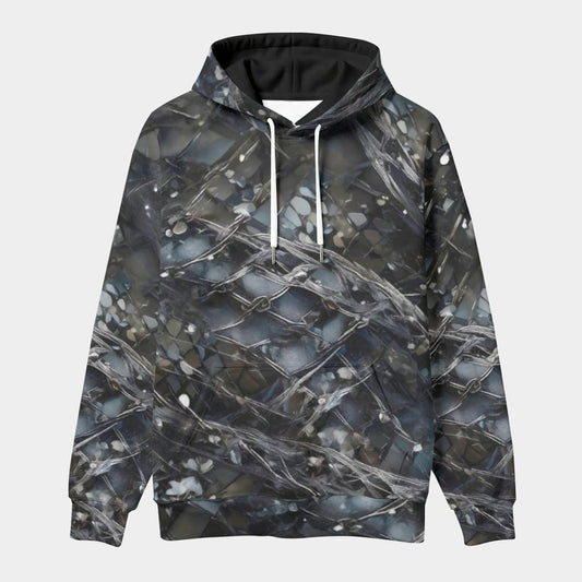 Unisex Pullover Hoodie, Cyberpunk Floral Rave Fashion, Psychedelic Festival Wear, Next Gen Hoodie, Chaos Inspired Design